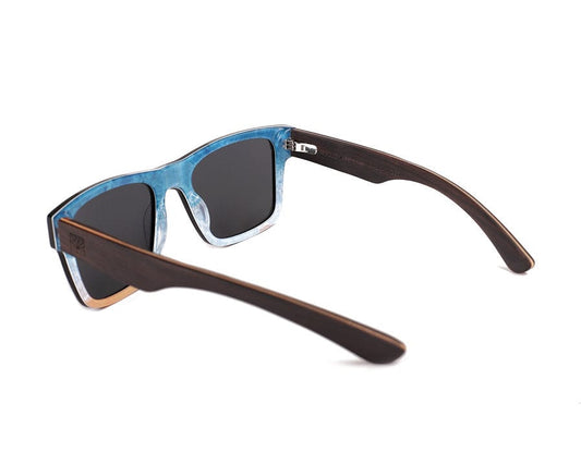 Roadtripmadewood Lunettes de soleil Lunette de soleil Roadtrip / Motif de la mer en bois