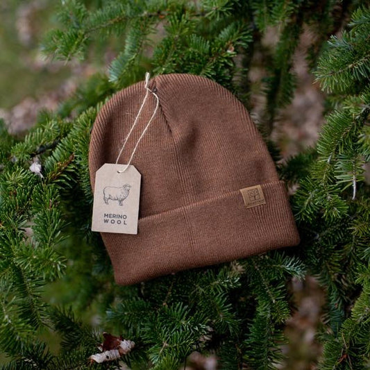 Roadtripmadewood Tuque Merinos marron