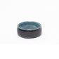 Bague en tungstène et bois d'érable infusé bleu ((21))