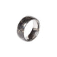 Bague en tungstène et bois d'érable infusé noir ((13))