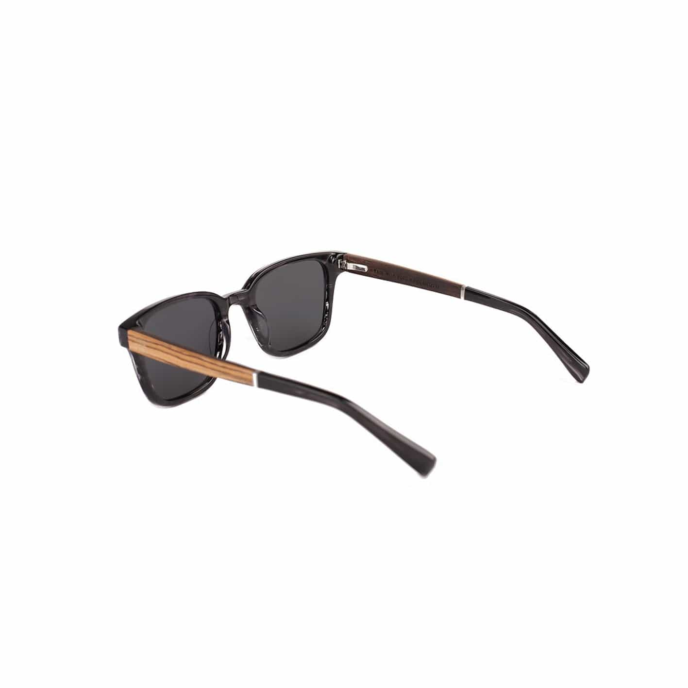 Roadtripmadewood Lunettes de soleil Lunette de soleil Escapade noire en bois