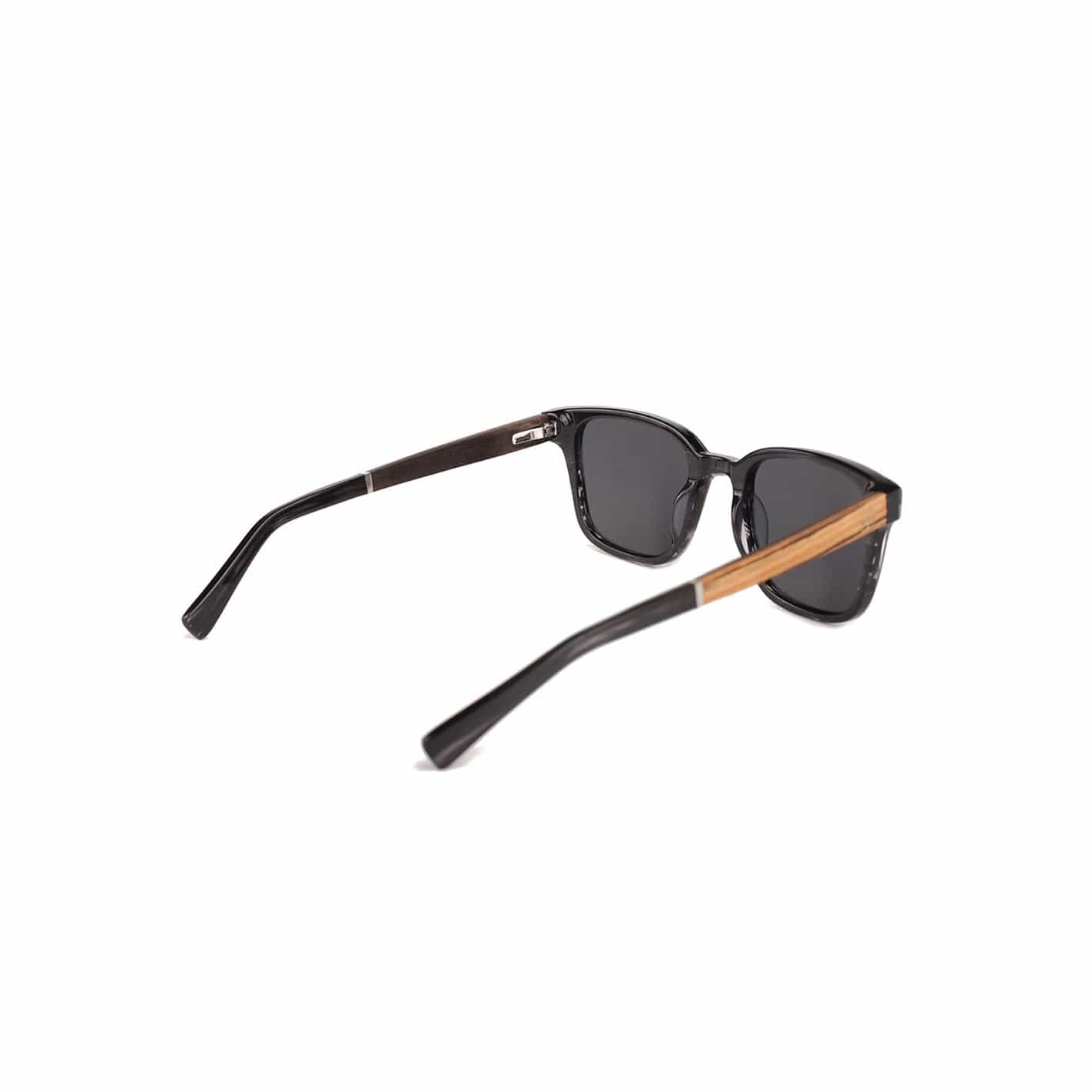 Roadtripmadewood Lunettes de soleil Lunette de soleil Escapade noire en bois