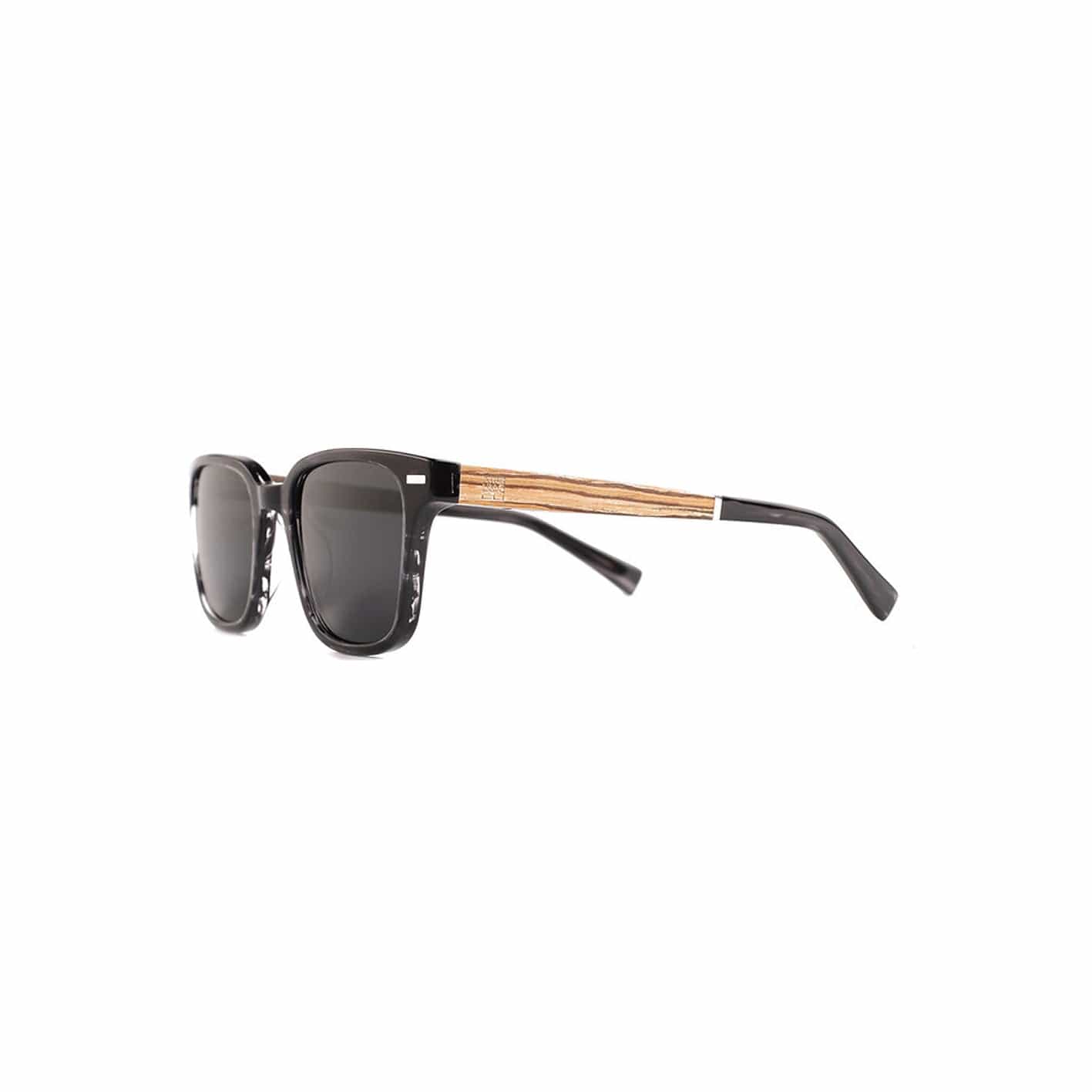 Roadtripmadewood Lunettes de soleil Lunette de soleil Escapade noire en bois