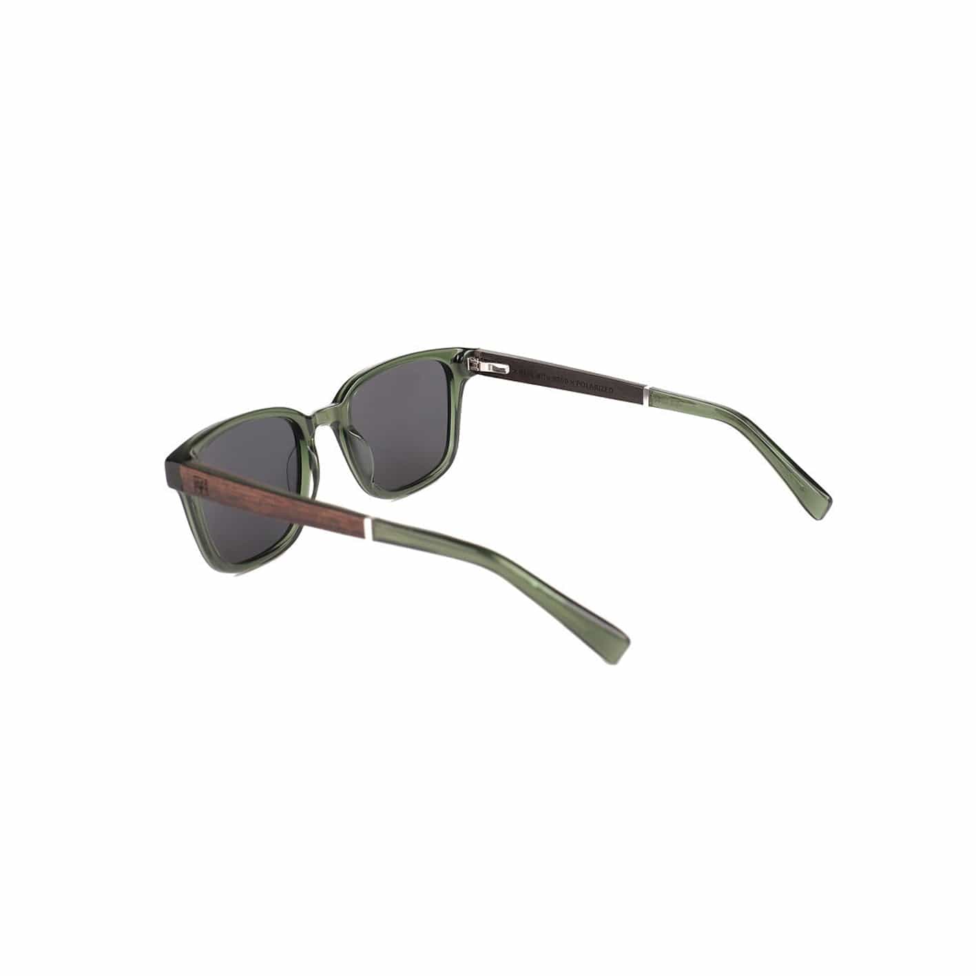 Roadtripmadewood Lunettes de soleil Lunette de soleil Escapade verte en bois