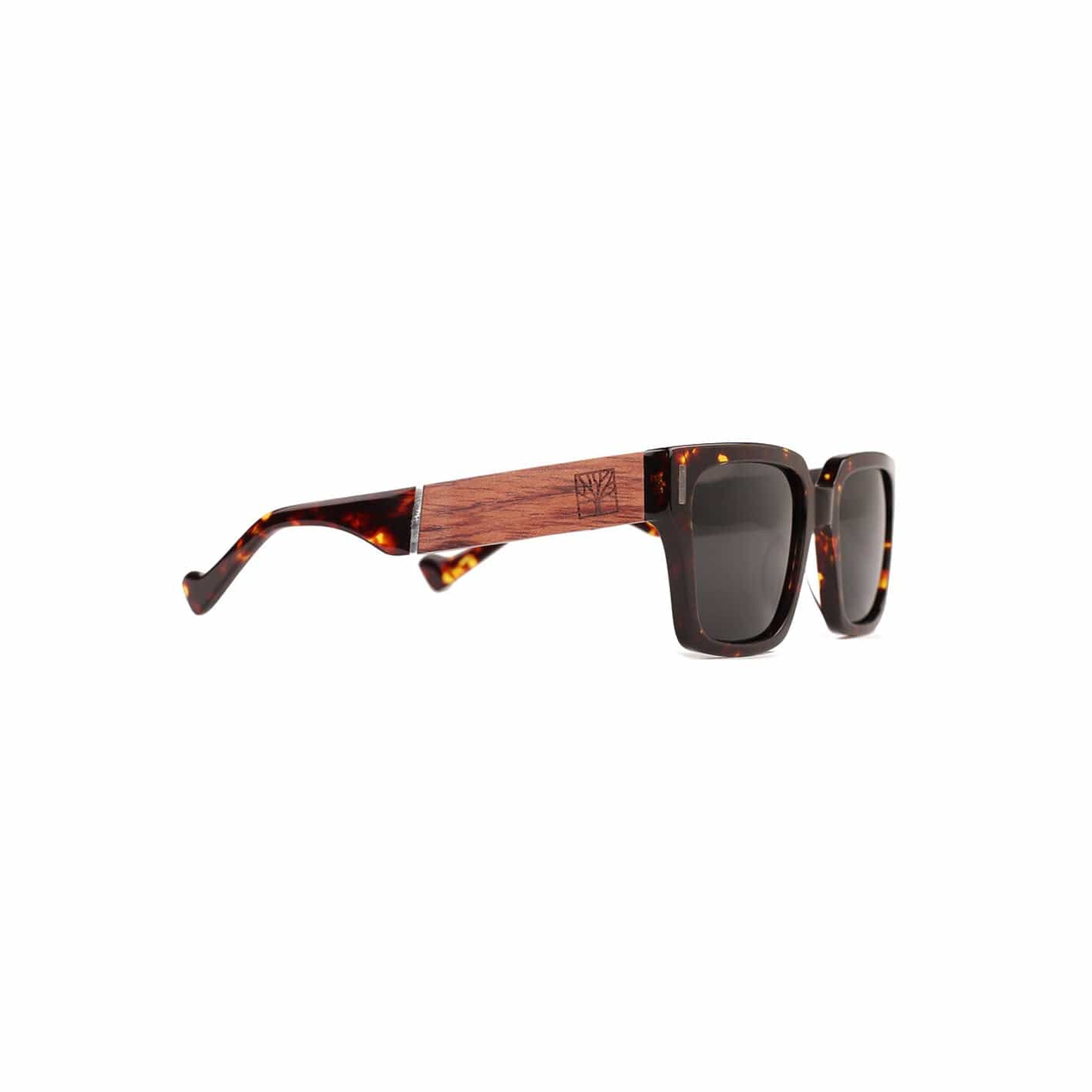 Roadtripmadewood Lunettes de soleil Lunette de soleil Expédition Ambre en bois